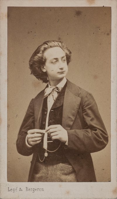 Portret van de violist en componist Henri Ketten door Photo studio Legé and Bergeron.