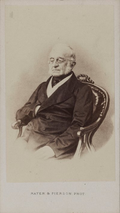 Portret van Graaf Karl Robert Nesselrode door Photo studio Mayer and Pierson.