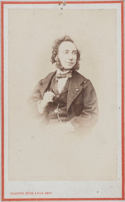 Portret van de violist en componist Camillo Sivori 1815-1894 door Photo studio Trantoul Père and Fils.