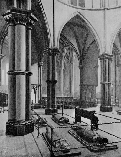 Interieur van de Temple Church, City of London, c1905 1906 door Photochrom Co Ltd of London