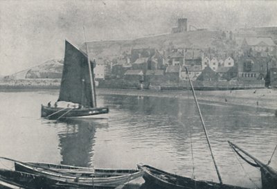 Haven van Whitby door Photochrom Co Ltd of London