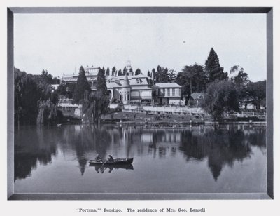 "Fortuna," Bendigo, de residentie van mevrouw George Lansell door Photographer Australian