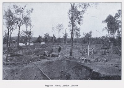 Saffiervelden, Anakie District door Photographer Australian