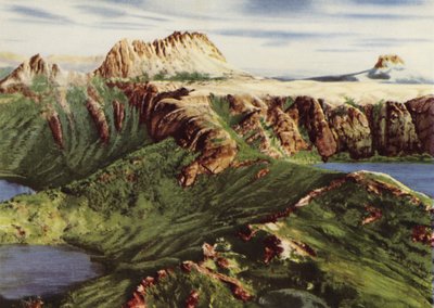 Tasmanië: Cradle Mount en Barn Bluff door Photographer Australian