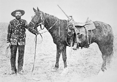 Een Metis verkenner van de North-West Mounted Police door Photographer Canadian