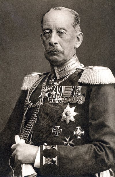 Alfred von Schlieffen (z/w foto) door Photographer German