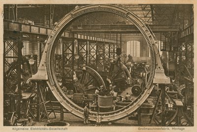 Allgemeine Elektricitats-Gesellschaft. Ansichtkaart verzonden op 20 april 1913. door Photographer German