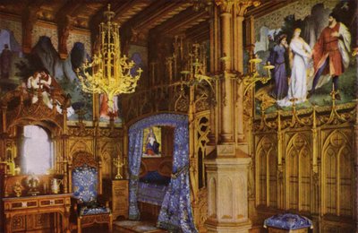Neuschwanstein Kasteel: Slaapkamer door Photographer German