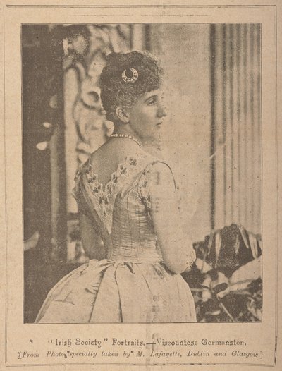 Viscountess Gormanston, "Irish Society" [tijdschrift] Vol. VII No. 353 13 oktober 1894 door Photographer Irish