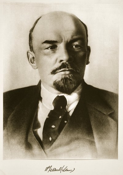 Lenin (fotogravure) door Photographer Russian