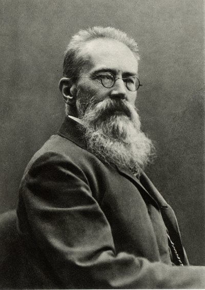Nikolay Andreievich Rimsky-Korsakov door Photographer Russian