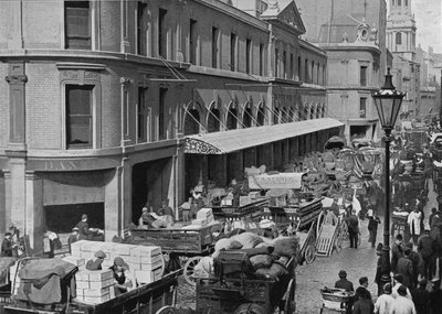Billingsgate Market, City of London, ca. 1900 1911 door Pictorial Agency