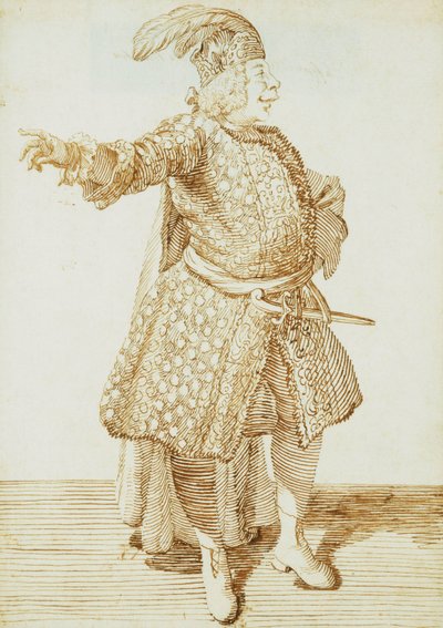 Portret van de castraat Gaetano Caffarelli, c.1735 door Pier Leone Ghezzi