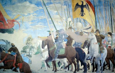 Overwinning van Constantijn (detail) door Piero della Francesca