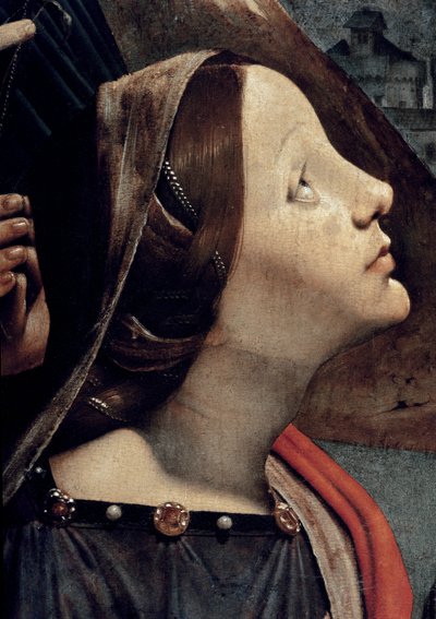 St. Catharina van Alexandrië (detail) door Piero di Cosimo