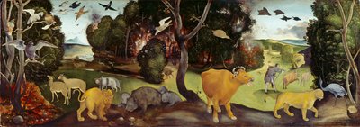 De bosbrand, c1505 door Piero di Cosimo