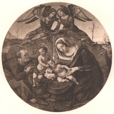 De Heilige Familie door Piero di Cosimo
