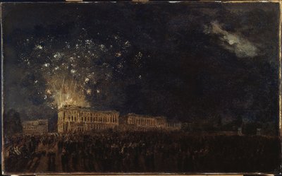 Vuurwerk voor de geboorte van de Hertog van Normandië, circa 1782 door Pierre Antoine Demachy