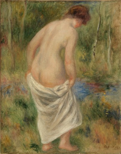 Na het bad door Pierre-Auguste Renoir