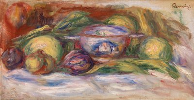 Kom, vijgen en appels door Pierre-Auguste Renoir
