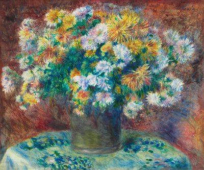 Chrysanten door Pierre-Auguste Renoir