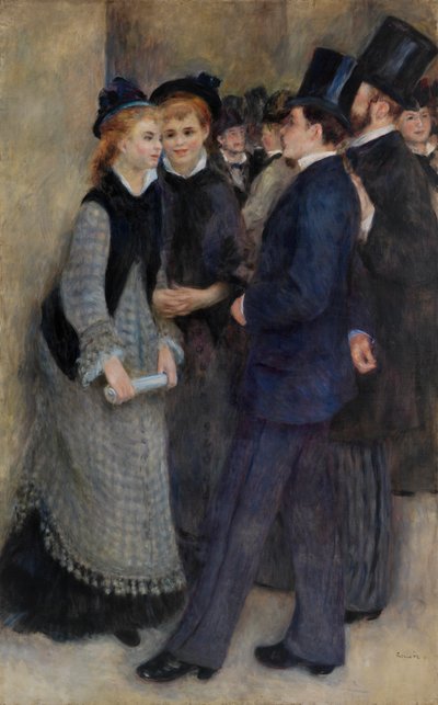 Het Conservatorium Verlaten door Pierre-Auguste Renoir