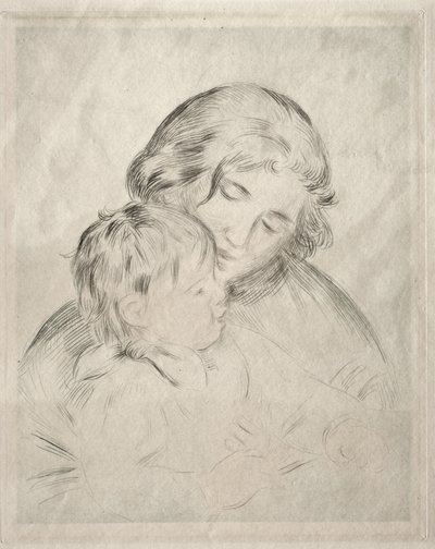 Moeder en Kind door Pierre-Auguste Renoir