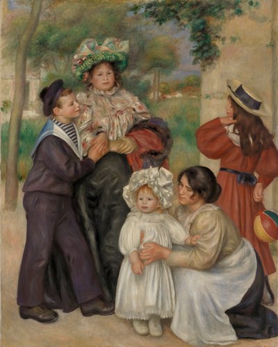 De familie van de kunstenaar door Pierre-Auguste Renoir