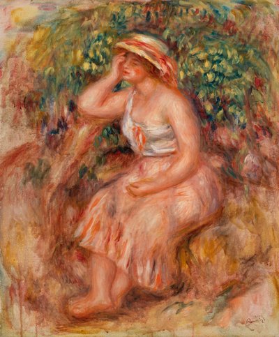 Dagdromende Vrouw door Pierre-Auguste Renoir