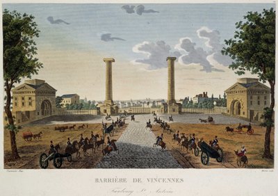 Barrières van Vincennes door Courvoisier door Pierre (after) Courvoisier