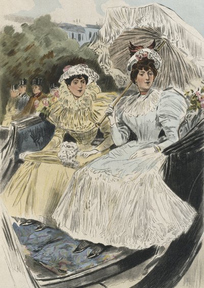 Distinguished jonge vrouwen van gemakkelijke deugd, illustratie uit 