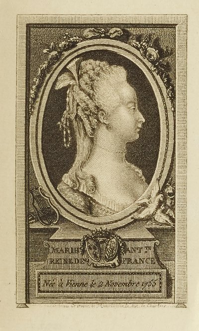 Marie Antoinette, Reine door Pierre Adrien Le Beau