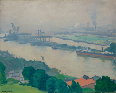 De Seine bij Croisset nabij Rouen, 1927 door Albert Marquet