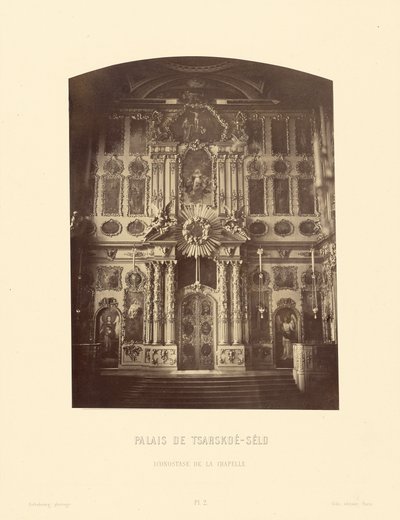 Paleis Tsarskoe-Selo, Iconostase van de Kapel door Pierre Ambrose Richebourg