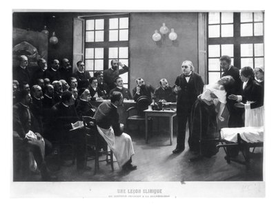 Een klinische les met dokter Charcot in de Salpetriere, 1887 door Pierre Andre Brouillet