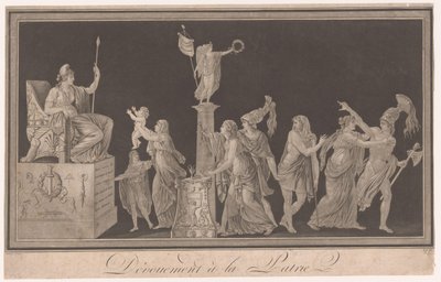 Allegorie op de toewijding aan Frankrijk door Pierre Antoine Demachy