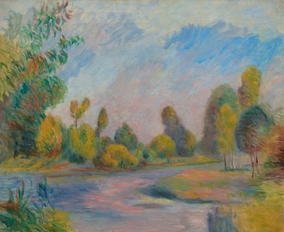 Aan de oever van de rivier door Pierre Auguste Renoir