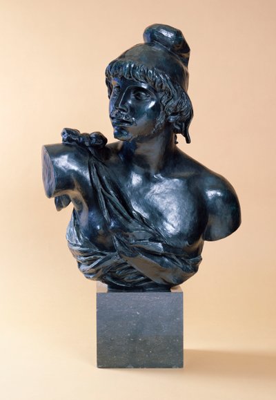 Buste van Parijs met een Baard, 1915 door Pierre Auguste Renoir