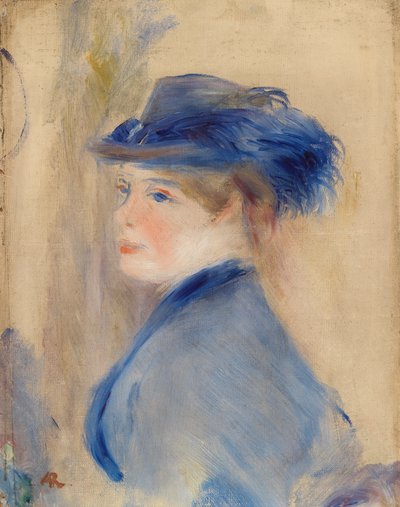 Borstbeeld van een Vrouw door Pierre Auguste Renoir