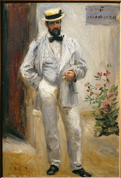 Charles Le Coeur (olieverf op doek) door Pierre Auguste Renoir