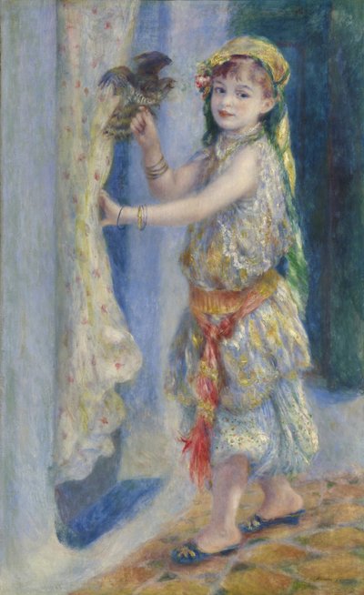 Kind met een Vogel door Pierre Auguste Renoir