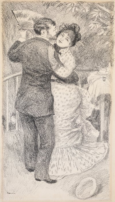 Dans op het platteland, 1883 door Pierre Auguste Renoir