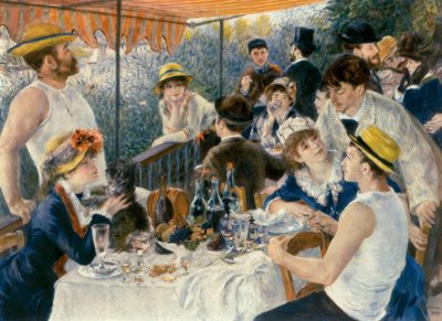Ontbijt van de roeiers door Pierre Auguste Renoir