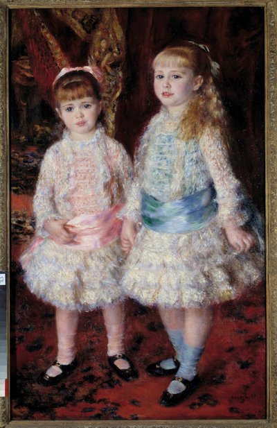 Volledig portret van de dames Cahen van Antwerpen, dochter van de bankier Louis Cahen van Antwerpen of 