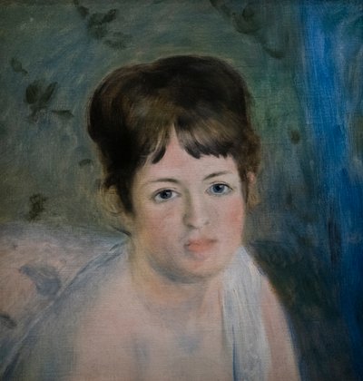 Hoofd van een Vrouw door Pierre Auguste Renoir