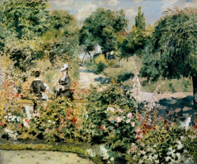 Tuin in Fontenay door Pierre Auguste Renoir