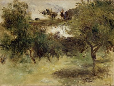 Landschap met bomen door Pierre Auguste Renoir
