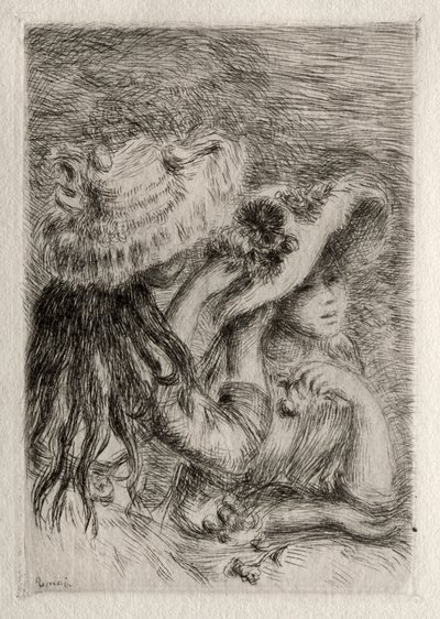 Le Chapeau épinglé door Pierre Auguste Renoir