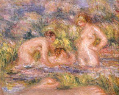 De Baadsters door Pierre Auguste Renoir