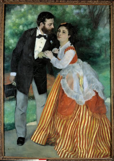 De verloofden, meneer en mevrouw Sisley door Pierre Auguste Renoir